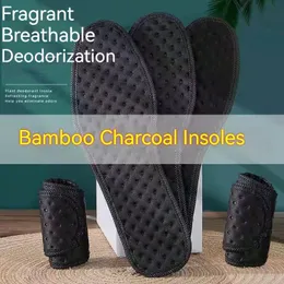 Shoe Parts Accessories 5 Pairs Deodorant Foot Insoles Bamboo Charcoal Insert Light Weight Breathable Thin Sport Pad Suction Perspiration Insole 230202