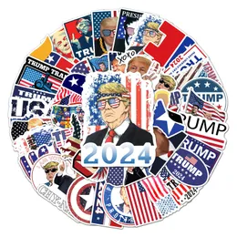 Donald Trump Stickers 50pcs Trump 2024 Stickers USA Flag Decals American Flag YYTLP