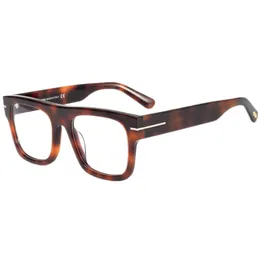 Hochwertiges Retro-Vintage-Brillengestell mit großem quadratischem Rahmen, Unisex, importiert, prägnantes Planken-Vollrand-Design, 53–20–145 mm, für Korrektionsbrillen, komplettes Design-Etui