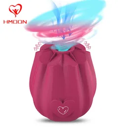 Vibrator Rose Vorm Vagina Zuigen Intieme Goede Tepel Sucker Orale Likken Clitoris Stimulatie Krachtige Sex Toys Voor Vrouwen 0803