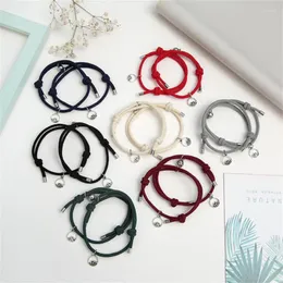 Bangle 2pcs/Set Lover Magnetyczne zapięcie para atrakcyjna ręka Rope mężczyźni i kobiety kreatywne biżuterię Prezent stalowy Akcesoria