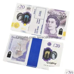 Fake Kids suministra dinero Prop 50 Toys Party Pounds GBP British 10 20 Toy Commemorative Other DH4GK UK para Festive Christmas Gifts Notes UBPA