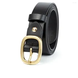 Cintos de qualidade Moda de moda Ladies cinto de couro estreito Casual Girl Travel Office Pin Buckle Festival Presente Largura 2.8cm 2332