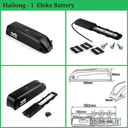 Samsung 50e Ebike Bateria 21700 Hailong 36V 52V 48V 20AH 25AH Bateria para bicicleta elétrica 1500W 1000W 750W 500W 350W 250W