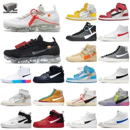 Shoes Running Original Og Offs White Mens Trainers Platform One Blazer Mid 77 Fly Knit 90 90s 1s Black Cat Volt Grey Sail Comet Red Off Womens Sneakers Jogging