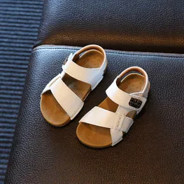 Anti-Verschmutzung Gladiator Sommer Neue Kinder Jungen nähen einfache weiche Bodensandalen Baby Beach Schuhe