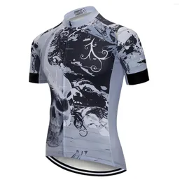 Yarış ceket bisiklet jersey erkekler bisiklet dağ mtb gömlek kısa kollu üst yaz yol bisiklet kıyafetleri sürme giyim bluz üniform