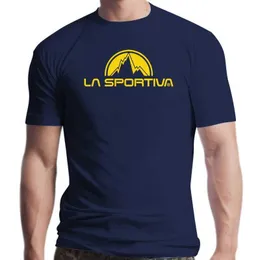 Męskie koszulki Nowe La Sportiva klasyczny druk zmywalny oddychalny oddychający bawełniany maska ​​do jam