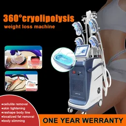 Anti 360 Cryo 360 Slimming 9 Handles Fat Freezing Machine Multifuntion Cryolipolysis Cavitation Rf Cryotherapy Double Chin Remover Equipment For SPA