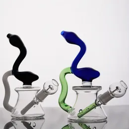 Glass Bongs Bubber Recycler Water Pipe Oil Rigs Heady Smoking Hookahs Ice Catchers with 14 mm Joint