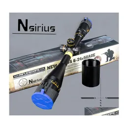 Jaktomf￥ng nsirius taktisk 624x50 ao riflescope optisk sikt florlek mil dot r￶d gr￶n bl￥ lluminat gev￤r omf￥ng droppe deliv dhitd