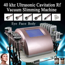 Slimming Machine Equipment 6 In 1 Portable Face Lift Fat Reduce Radio Frequency Skin Tightening Vacuum 40k Liposlim Cavitation Body Shape Lipo Laser