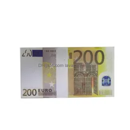 Inne świąteczne dostawy imprezowe Banknot Film Banknot 5 10 20 50 Dollar Euro Realistyczne bary zabawek Props Kopiuj FauxBillets 100 PC DHICM5VWH