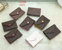 Fashion Designer Wallets Leather European Purses For Women Short Wallet Woman Purse Discount Original Card Holder Ladies Handbag Checked Flower Money
