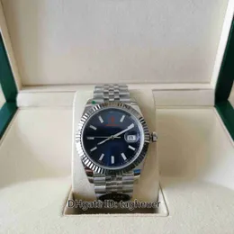 Clean CF Maker Mens rel￳gio Cal.3235 Movimento 41mm 126334 Dial azul Luminova Rel￳gios 904L A￧o inoxid￡vel Jubileu de a￧o Mec￢nica Mec￢nica Autom￡tica Men's Wristwatches