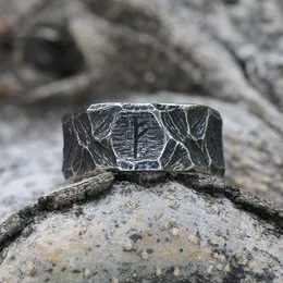 Кластерные кольца викинги Гитетический стиль из нержавеющей стали Celtics Cring Men Men Nordic Trinity Wedding Ring