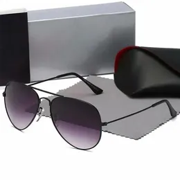 S Solglasögon Designer Män kvinnor Pilot Eyewear Sun Glasses Frame med låda