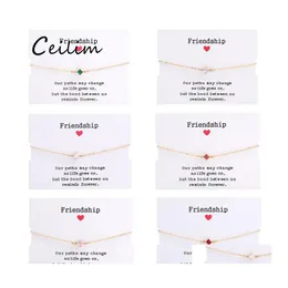 Ссылка цепочка мода Square Zircon Charm Bracelets для женщин -дизайна Girl Design Gold Bracelet с открыткой для дружбы украшения подарки подарки OTG9Q