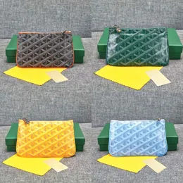 Classic Men Goya Senats Mini Wallet monederos portatarjetas Designer Womens mens con caja original portatarjetas de lujo Carteras con cremallera de cuero portatarjetas