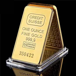 With Gold Plated Buillion Bullion One Ounce Suisse Fine Magnetic Credit 999.9 Different Craft 24K Numbers Fweub
