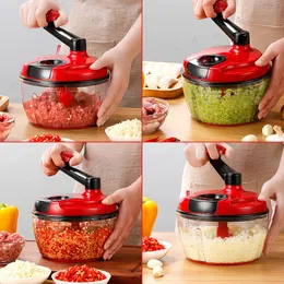 Fruit Vegetable Tools Household Hand Blender Chopped Vegetables Stir Meat and Cut Food Chopper Pull 230201
