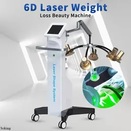 Lipolaser Novo Profissional Zerona Lipo laser 6D Corpo Contorno Equipamento de beleza Perda de gordura Slimming Lasers Machine Redução de celulite Dispositivo de remoção de gordura
