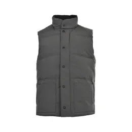 Жилетка Glet Men's Vests Jackets Goose Material Черно-белый графит серые и другие многоцветные модные вышивательные значки стиль стиль женской черная толстовка.