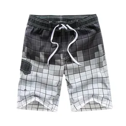 Mäns shorts släpp frakt 2023 män strand shorts mode pläd design bomullsmän bermuda andningsbar sommarbräda Cyg362 y2302