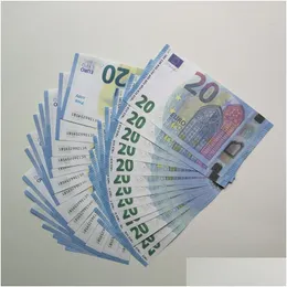 Inne świąteczne dostawy imprezowe Prop Faux Billet 10 20 50 100 200 500 EURO FILM FAKE PIENIĄDZE Zabawy dla dzieci ADT Game 100pcs/Pack E DH5QC