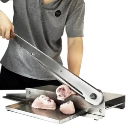 Meat Grinders 15 Inch Bone Cutter Machine Lamb Leg Trotters Cutting Stainless Steel Slicer for Home Commercial 230201