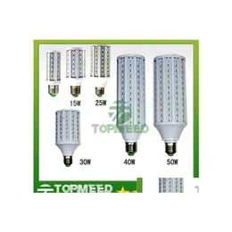 L￢mpadas LEDs Epacket mill Light E27 E14 B22 SMD5630 85265V 12W 15W 25W 30W 40W 50W 4500LM BB 360 GRESS L￢mpada de ilumina￧￣o 55 Drop L Dhivz