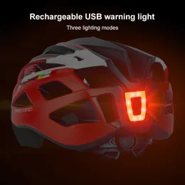 s posteriore USB ricaricabile ciclismo LED fanale posteriore impermeabile MTB Road Bike fanale posteriore bicicletta tubo casco lampada 0202