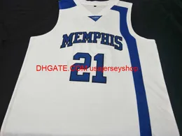 #21 Larry Finch S College Basketball Jersey Size S-4xl 5xl personalizado qualquer nome N￺mero Jersey
