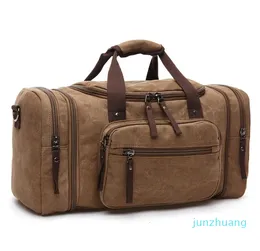 Duffel Bags Мужчины вручную большую мощность Travel Duffle Canvas Weekend Multifunction Outdoor 230203 54641