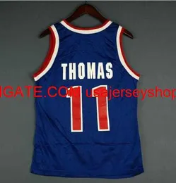 Vintage Isiah Thomas College baloncesto Jersey tamaño S-4XL 5XL personalizado cualquier nombre número jersey