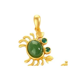 Pendant Necklaces Crab Necklace For Women Original Jewelry Sand Gold Chains Drop Delivery Pendants Dheqr