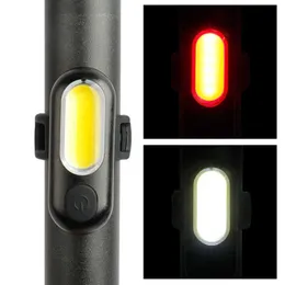 s 250mAh Tail USB Rechargeable Waterproof Riding Front Rear Light MTB Bike Cycling Taillight Lamp Bicycle Lantern 0202