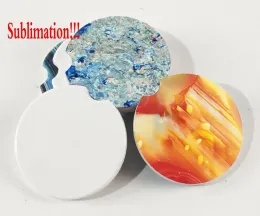 Sublimation Blank Car Ceramics Coasters 6.6x6.6 cm Heißübertragung Druck Coaster Blank Verbrauchsmaterialien NEU