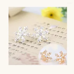 Backs Earrings Grace Jun(TM) Fashion Cute Snowflake Shape Clip On Without Piercing For Girls Kids Easy To Wear No Hole Ear