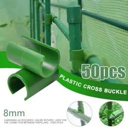 Garden Supplies Other 50pcs 8mm Plant Grid Connector Fixing Clip Gardens Bamboo Cane Flexi Balls Fruit Cage Netting Connectors