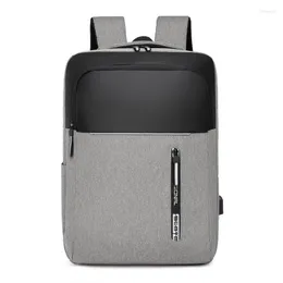 Rucksack 2023 Oxford Wasserdichte Herren Bussiness Laptop Rucksäcke USB Lade Tasche Für Männliche Große Kapazität Reisetaschen