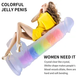 Dildo Realistic Dildos with Suction Cup Huge Jelly Masturbator for Woman Men Fake Dick Anal Butt Plug Adult Sex Toys 18 0804