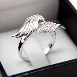 Solitaire Ring Ny designad 1Pair of Wing S Women Stylish Girl Cessories for Party Aesthetic Fashion Jewelry Drop Shipping Y2302