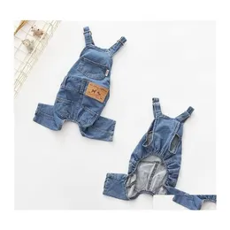 Abbigliamento per cani Abbigliamento bldog francese in denim per animali domestici salti per abiti per camion autunnali per cani invernali per la giacca cappotto ropa para perro t200710 drop dhzvf