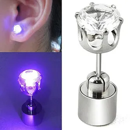 Couple LED Luminous Earrings Ear Studs Bar Atmosphere Supplies Diamond Earrings Fashion Accessories