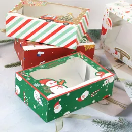 Weihnachtsdekorationen, 4/8/12 Stück/Set, Keksdosen, Geschenk, Süßigkeitentüte, Partyzubehör, Dessertladen, Verpackungsbox, Kraftpapier, wasserdichte Kekse