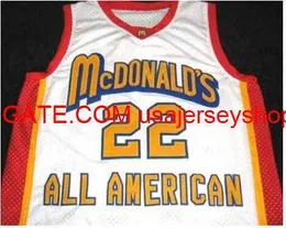 Vintage #22 Carmelo Anthony McDonald s All American Basketball Forma Boyutu S-4XL 5XL Özel Herhangi Bir İsim Numarası Jersey