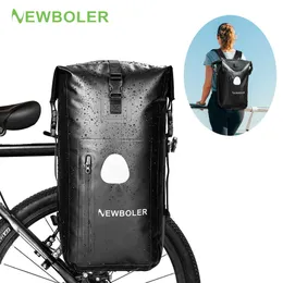Panniers S Newboler 3 in1 자전거 Pannier 20L 배낭 자전거 캐리어 PVC 방수 반사성 어깨 속도 사이클링 수장 0201