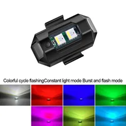 Luci Bicicletta Lampeggiante Fanale posteriore Moto Bici Droni Modello di luce per aerei Telecomando Lampada di avvertimento per auto Scooter elettrico posteriore 0202