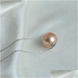 Pearl 20pcs sötvatten edison 911mm färgad färg stor runda och 2 flytande halsband släpp leverans smycken dhbvm